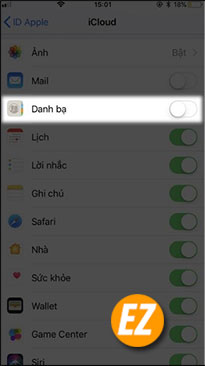 Cách xoá danh bạ trên Iphone
