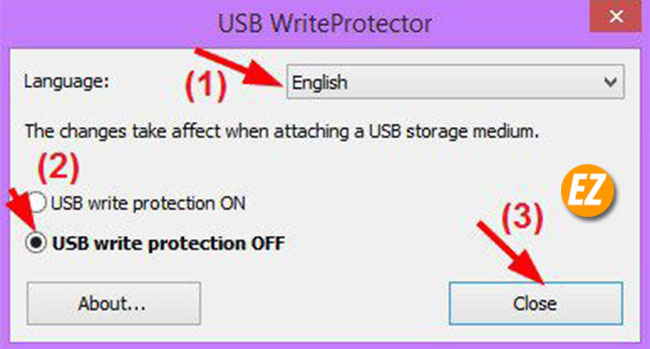 Usb có lỗi Device media is write-protected làm sao sửa?
