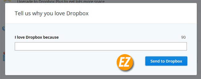Tăng dung lượng Dropbox