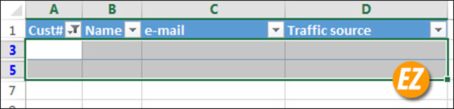 Hướng dẫn xóa tất cả các những dòng trống trong File Excel.