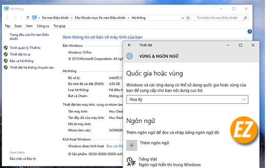 Chuyển tiếng Việt cho windows 10 nhanh chóng