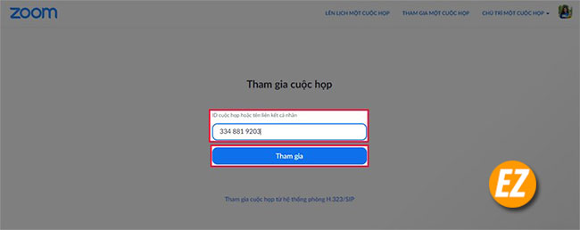 Hướng dẫn Cách đăng nhập Zoom trên website
