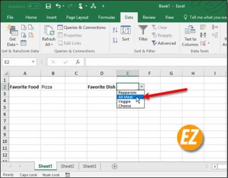 Cách tạo danh sách sổ xuống (Drop list) trên Excel 2016