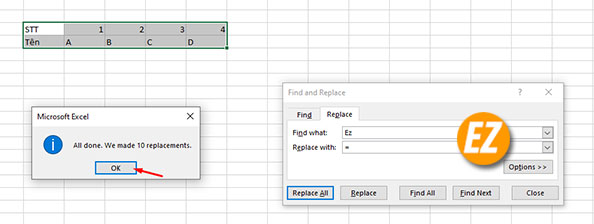 Cách chuyển cột thành hàng, hàng thành cột trong Excel