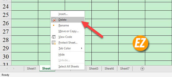 Cách xóa nhiều sheet trong Excel