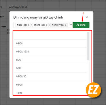 Cách chèn thời gian hiện tại vào Google Sheet