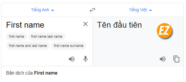 First Name là gì? Last Name là gì? Có khác với tên thường không?