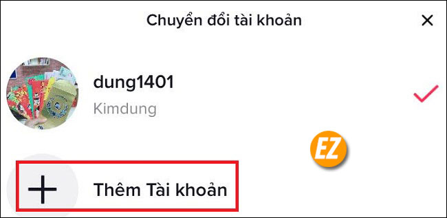 đăng nhập nhiều tài khoản Tiktok trên điện thoại