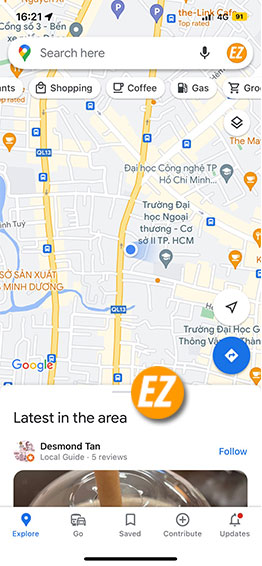 Cách tìm cây xăng gần nhất trên Google Maps
