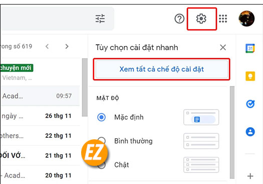 Cách bật thông báo Gmail trên máy tính