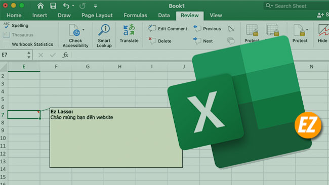 cách ghi chú trong Excel - comment trong Excel