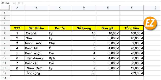 Hàm Trim trong Excel bỏ khoảng trắng thừa