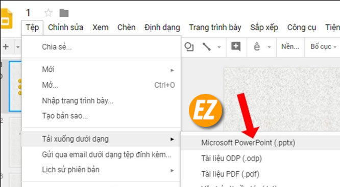 Cách mở powerpoint trên Google Slides