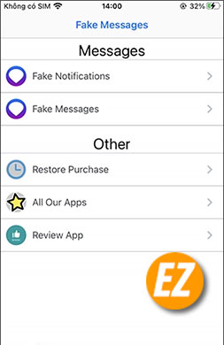 Cách fake tin nhắn Iphone chế tin nhắn Messenger