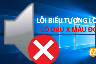 biểu tượng loa có dấu X màu đỏ