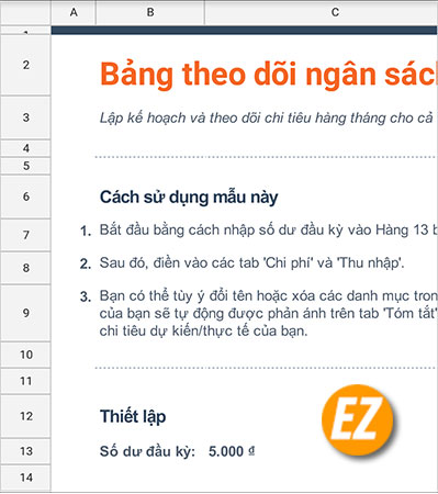 cách ẩn dòng kẻ trong Google Sheet