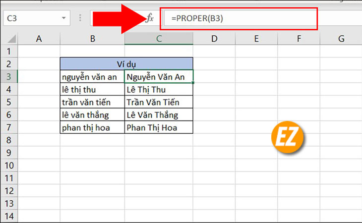 5 cách viết hoa chữ cái đầu trong Excel