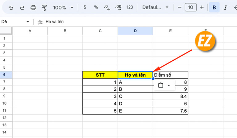 sao chép định dạng trong google docs google sheet và google slide