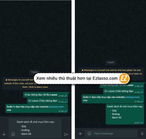 Cách nhắn tin nghiêng, in đậm trong WhatsApp