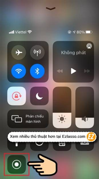 Quay màn hình iPhone có ghi âm tiếng