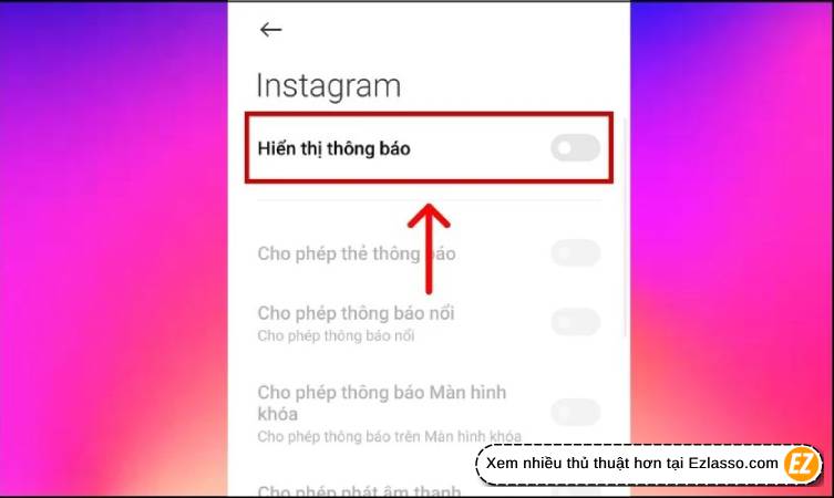 đổi âm thanh thông báo Instagram