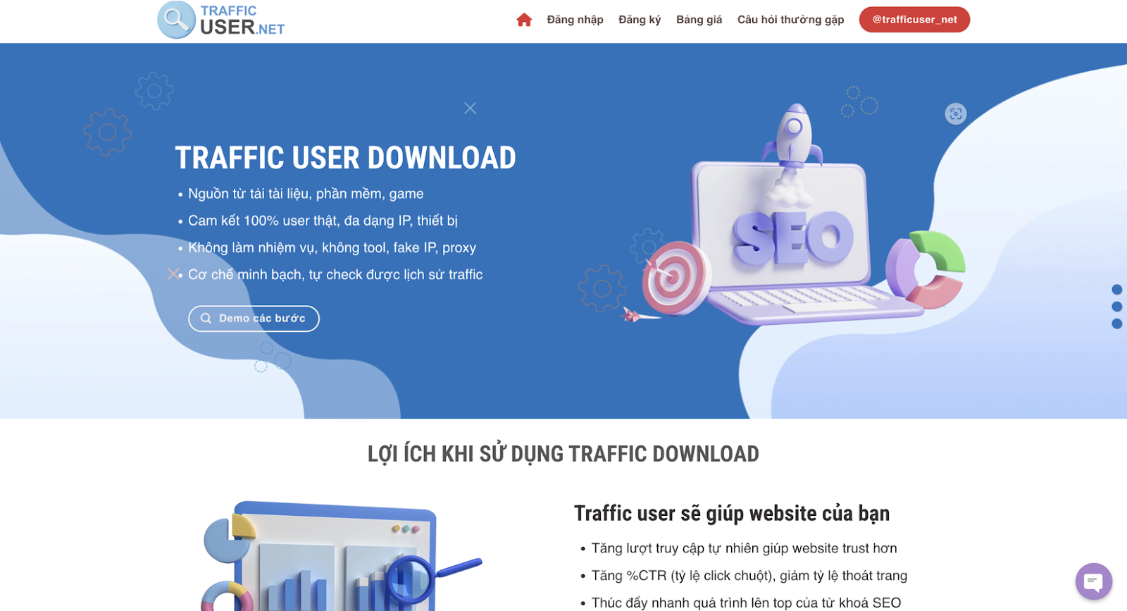 Điểm Mua Traffic Download uy tín tại traffic user net uy tín