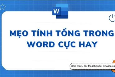 tính tổng trong word