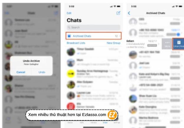 khôi phục tin nhắn trên WhatsApp