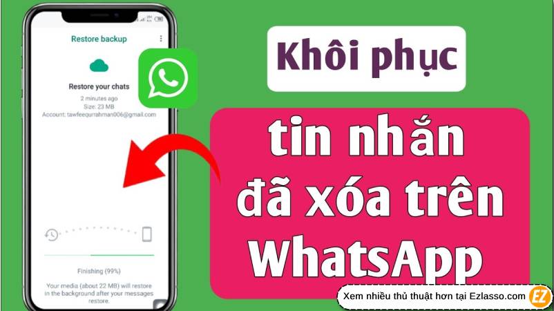 khôi phục tin nhắn trên WhatsApp