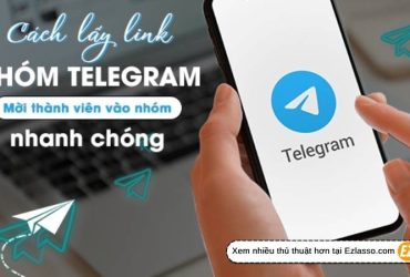 lấy link nhóm telegram để mời bạn bè tham gia nhóm