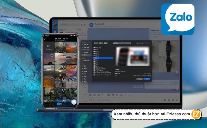 gửi ảnh HD qua Zalo trên máy tính và điện thoại