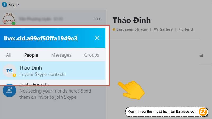 cách kết bạn trên skype