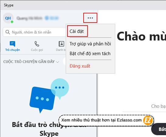 Kích hoạt Dark mode cho Skype - Đổi màu nền Skype