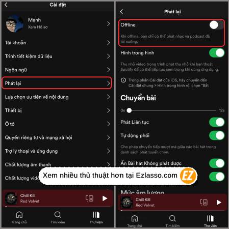 cách nghe nhạc Offline trên Spotify