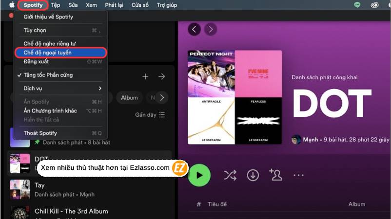 cách nghe nhạc Offline trên Spotify