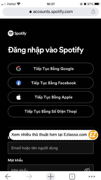 đăng ký spotify Premium