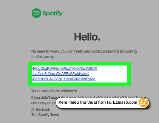 Reset Password Spotify