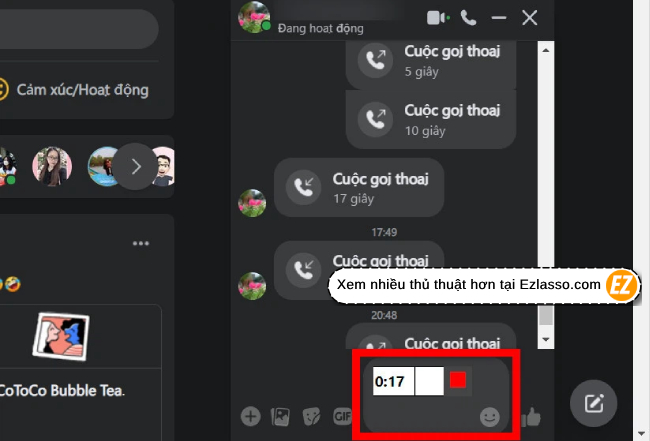 Ghi Âm Cuộc Gọi Trên Messenger