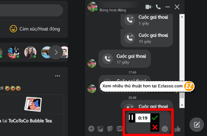 Ghi Âm Cuộc Gọi Trên Messenger