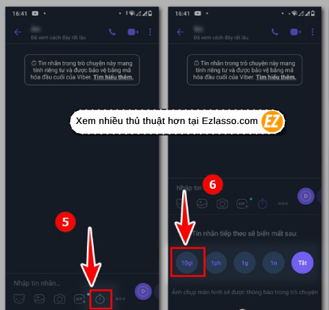 Cách Gửi Tin Nhắn Tự Động Hủy Trên Viber