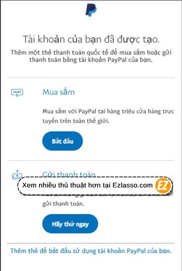 cách tạo tài khoản Paypal