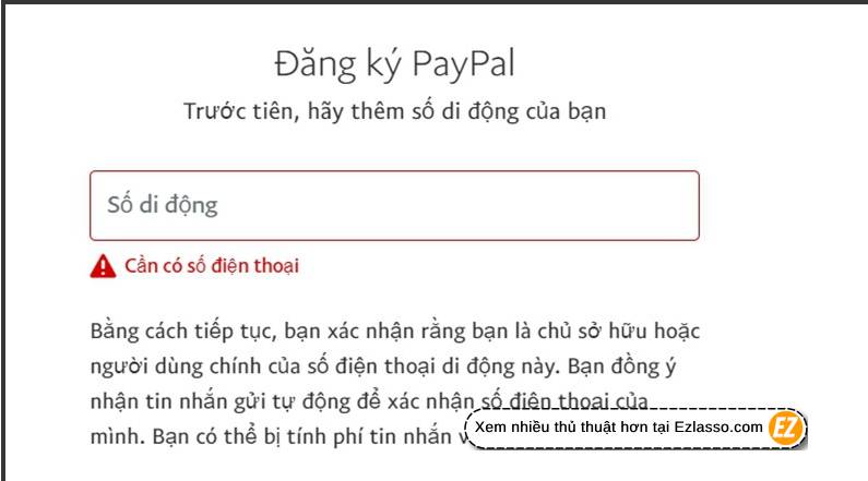 cách tạo tài khoản Paypal